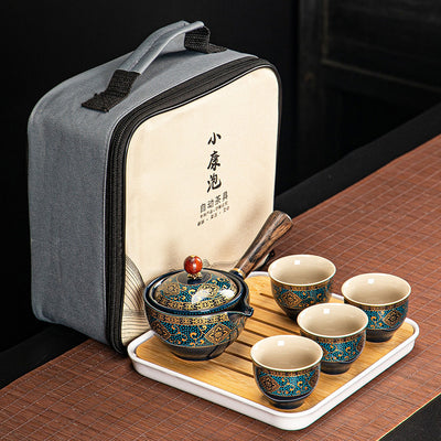 Juego de Té Xiaoyao con Tetera Giratoria 360° - Image 15