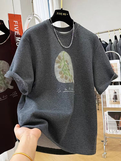 Playera Corta Estilo Occidental Púrpura Gruesa Premium - Image 11