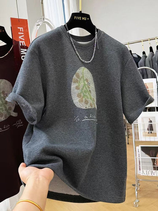 Playera Corta Estilo Occidental Púrpura Gruesa Premium - Image 11
