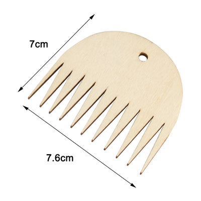 Peine de Telar Tejedor Profesional de Madera con Dientes Serrados - Image 6