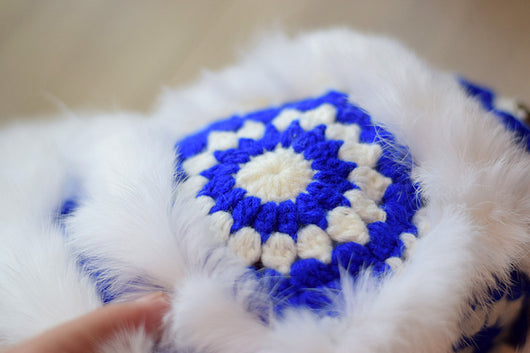 Gorro Cálido de Invierno con Pelaje de Zorro y Conejo - Diseño Tigre Tejido - Image 12