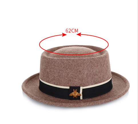 Sombrero de Lana Pura para Mujer con Detalle de Abejita - Accesorio de Moda - Image 14
