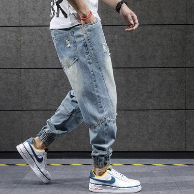 Pantalones Harem Coreanos Sueltos para Hombre - Estilo Casual y Moderno - Image 7