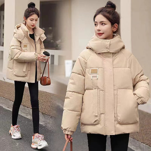 Abrigo Térmico Suelto con Capucha para Mujer - Diseño Chic y Aislante - Image 5