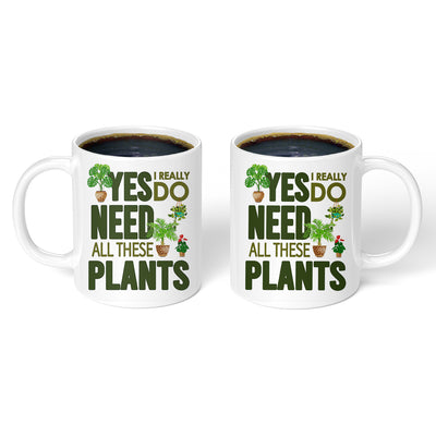 Taza de Cerámica Blanca con Diseño Botánico - Image 4