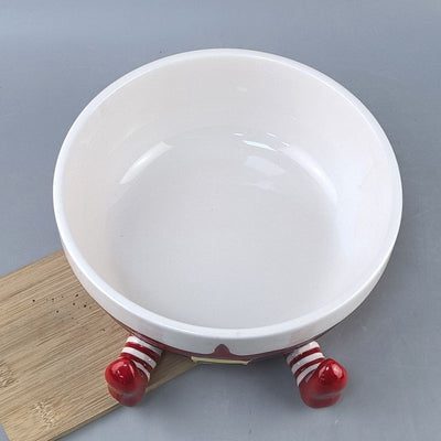 Bandeja Decorativa de Cerámica Navideña para Frutas y Snacks - Image 4
