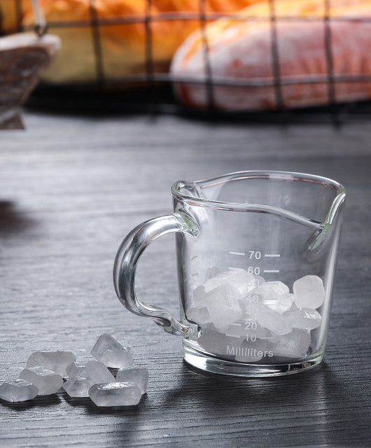 Taza Medidora de Vidrio Doble Boca con Escala para Leche - Image 4