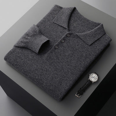 Suéter Polo de Lana para Hombre - Comodidad Casual Premium - Image 12