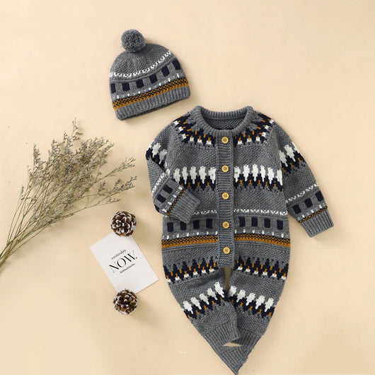 Conjunto Retro de Mono y Gorro a Juego para Bebé - Image 9