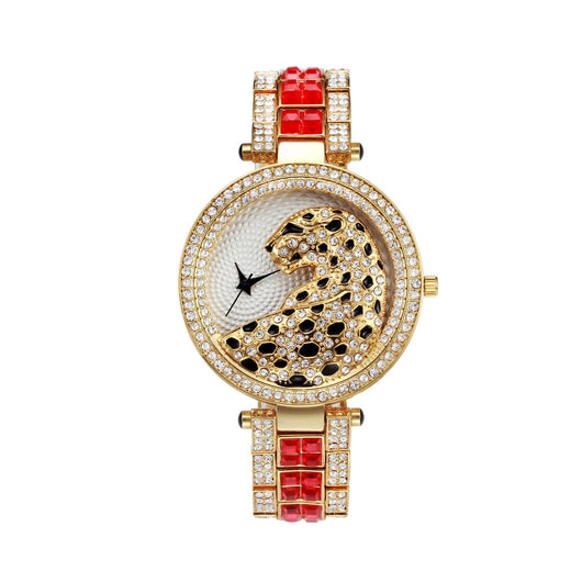 Reloj de Cuarzo Acero Inoxidable Estilo Leopardo Resistente al Agua - Image 6