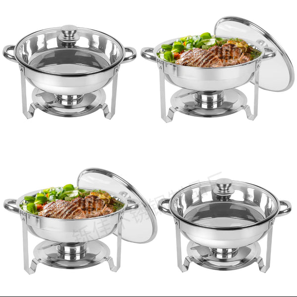 Estufa de Comedor Autosservicio de Acero Inoxidable Desmontable