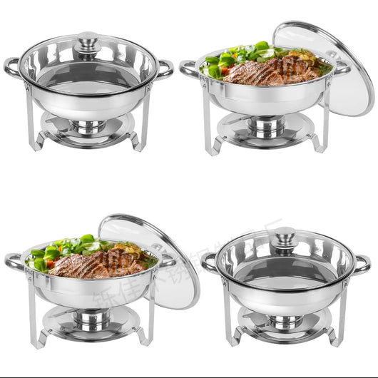 Estufa de Comedor Autosservicio de Acero Inoxidable Desmontable