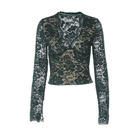 Blusa Transparente Manga Larga Elegante para Mujer - Image 4