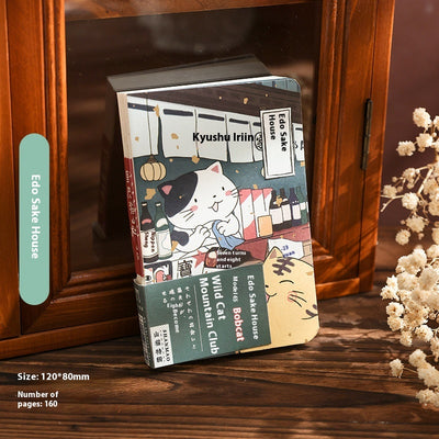 Cuaderno de Bolsillo Gato Montaña - Diario Ilustrado a Mano con Diseño Kawaii - Image 9