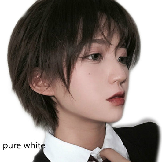 Pelucas con Flequillo para Hombre y Mujer - Cabello Corto y Natural - Image 11