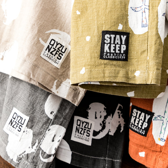 Shorts Cargo Camuflaje Lino Cinco Bolsillos Tendencia