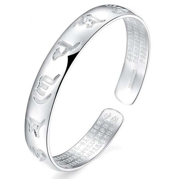 Pulsera Sutra del Corazón de Seis Caracteres