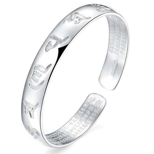 Pulsera Sutra del Corazón de Seis Caracteres