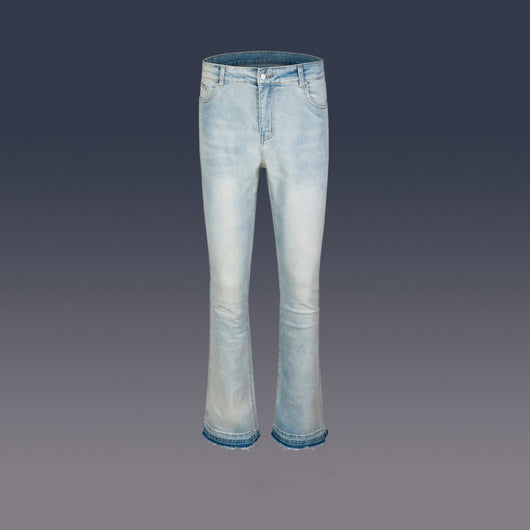 Pantalones Retro Desgastados con Efecto Vintage y Detalles Rasgados - Image 11