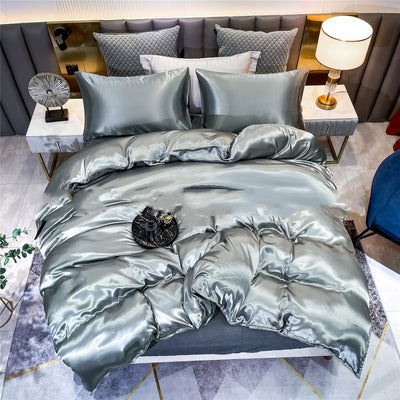 Juego de Funda Nórdica y Fundas de Almohada en Satén - Set de 3 Piezas - Image 21