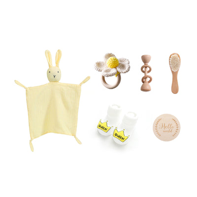 Conjunto de Baño Confort Bebé: Toalla con Sonajero Conejo - Image 9