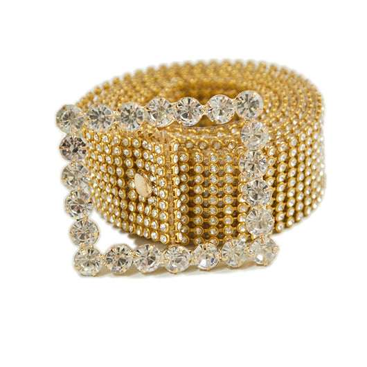 Corsé Femenino con Cinturón Decorativo de Diamantes - Image 9