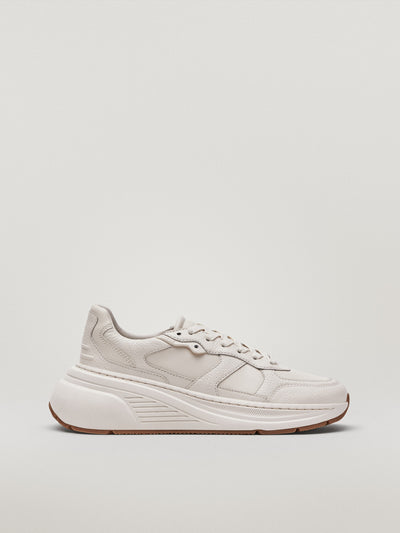Tenis Blancos Casual con Suela Gruesa Elevada - Image 6