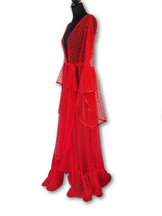 Camisón Largo Transparente Talla Extra Grande con Tirantes - Image 11