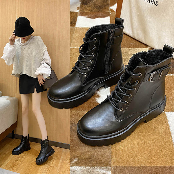Botas Martin Locomotora para Mujer con Cierre de Cremallera