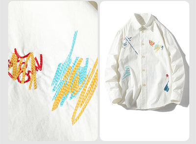 Camisa de Manga Larga con Solapa para Hombre - Image 6