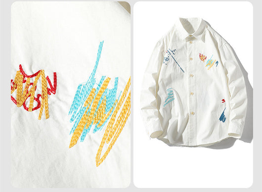 Camisa de Manga Larga con Solapa para Hombre - Image 6