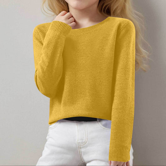 Suéter Cuello Redondo Versátil para Otoño e Invierno - Image 25