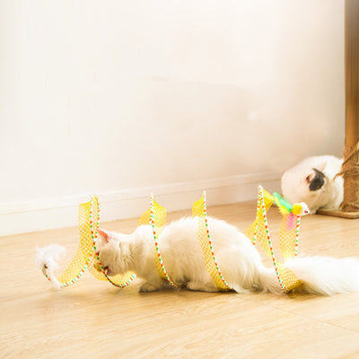 Túnel Plegable para Gatos con Juguetes Integrados - Image 8