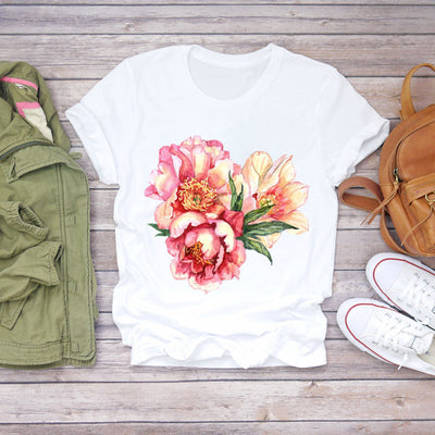 Blusa Estampado Floral Blanca Manga Corta - Image 16