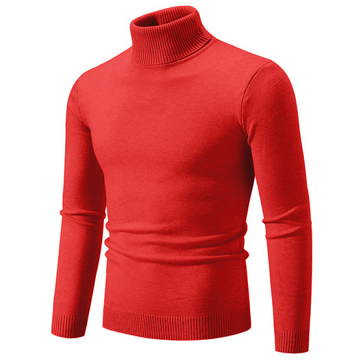 Suéter Cuello Alto Básico para Hombre - Estilo Europeo y Americano - Image 11