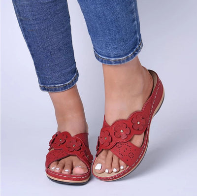 Zapatos Retro Flores con Punta Redonda - Comodidad Máxima - Image 12