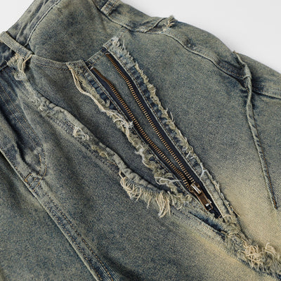 Pantalones Vaqueros Desgastados con Personalidad para Hombre - Image 6