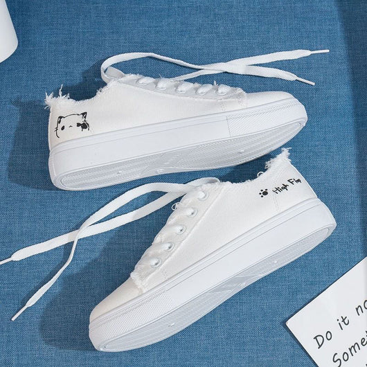 Zapatillas de Lona para Mujer Blancas Transpirables Casual Deportivas Primavera - Image 2
