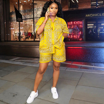 Traje Casual de Solapa con Estampado y Cintura Alta - Image 16