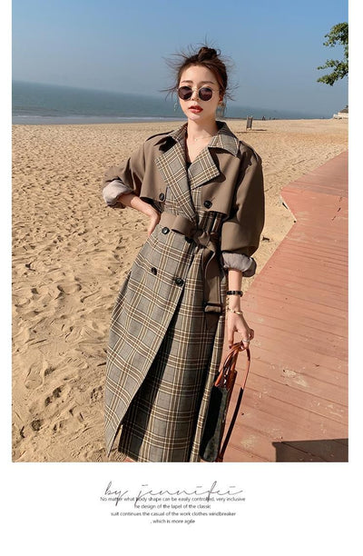 Chaqueta Cortavientos a Cuadros para Mujer - Corte Holgado y Ligero - Image 7