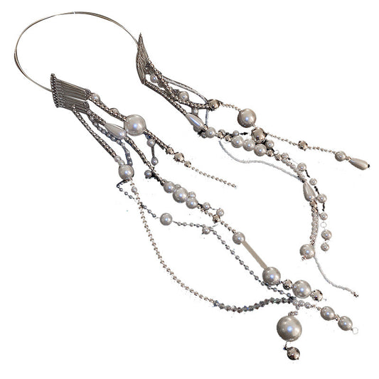 Cadena de Perlas de Cristal Geométrico para el Cabello - Image 2