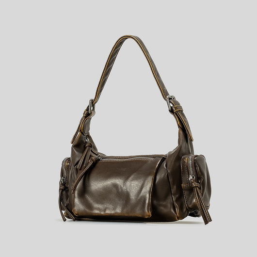 Bolso Mensajero Y2K Punk con Detalles Desgastados - Estilo Francés - Image 11