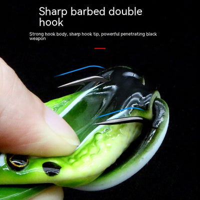 Anzuelo Artificial Bionic Thunder Frog - Doble Gancho para Pesca de Depredadores - Image 3