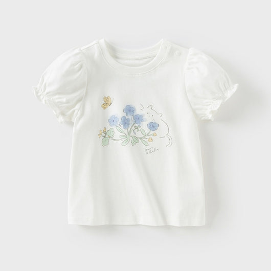 Blusa Antibacterial Antiácaros de Algodón Puro 5A para Niña