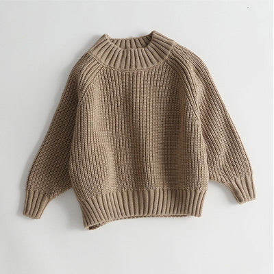 Suéter Acolchado Infantil Cuello Alto Retro para Niños y Niñas - Image 9