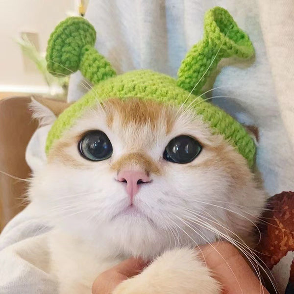 Gorro Tejido Artesanal para Mascotas - Accesorios de Moda para Gatos y Perros