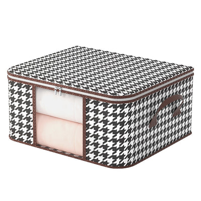 Caja de Almacenamiento Acolchada Pied de Gallo para Ropa y Textiles - Image 5