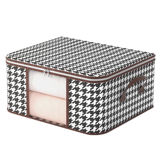 Caja de Almacenamiento Acolchada Pied de Gallo para Ropa y Textiles - Image 5