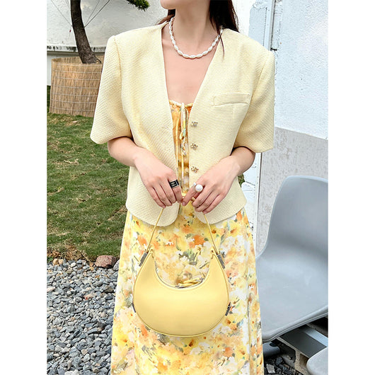 Abrigo Coreano Elegante de Solapa Única con Estampado Retro - Image 3