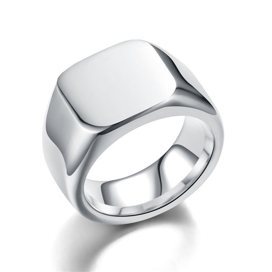Anillo de Acero Inoxidable Liso Diseño Vintage - Image 7